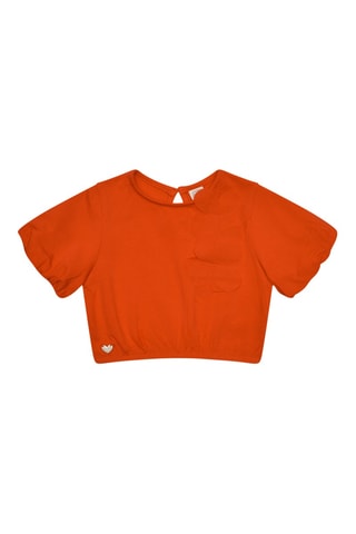 T-shirt Joyful - Oranje