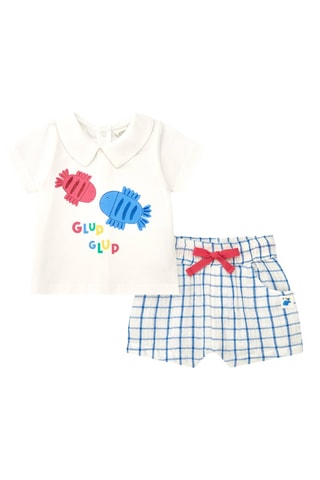 Top en Short Under The Sea - Wit