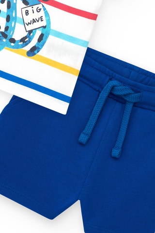 T-shirt et short Beach Squad - Bleu