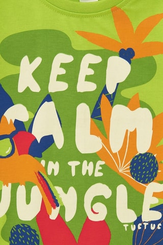 T-shirt Vacay Feelings - Groen