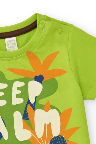 T-shirt Vacay Feelings - Groen