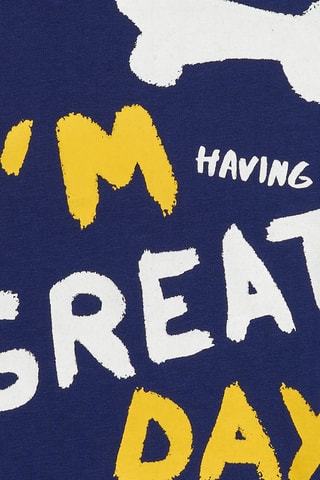 T-shirt Hey buddies - Blauw