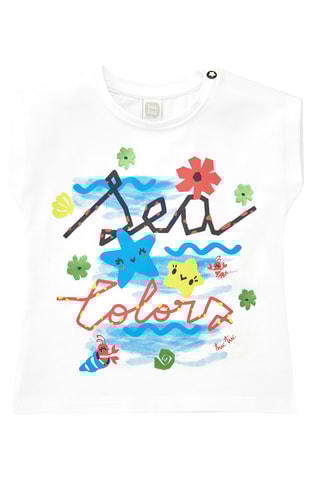 T-shirt Color The Sea - Wit