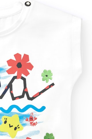 T-shirt Color The Sea - Wit