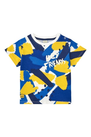 T-shirt Hey buddies - Blauw