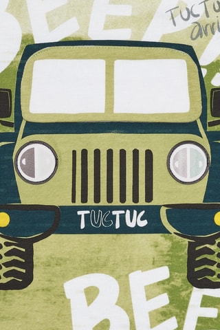 T-shirt Te and Dye Say Cheese - Kaki