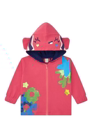 Sweater met Capuchon Color The Sea - Roze