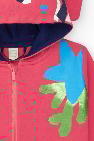 Sweater met Capuchon Color The Sea - Roze