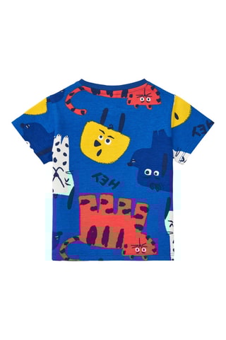 T-shirt Hey Buddies - Blauw