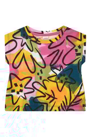 T-shirt Say Cheese - Groen