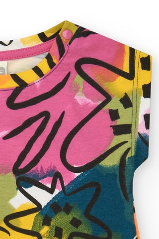 T-shirt Say Cheese - Groen