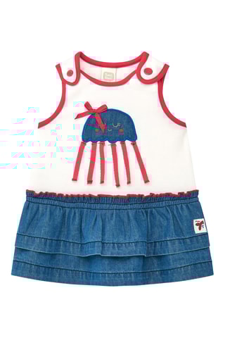 Jurk en Spijkerbloomer Under The Sea - Blauw