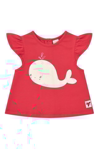 T-shirt en Spijkershort Under The Sea - Rood