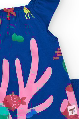 Jurk en Spijkerbloomer Under The Sea - Blauw