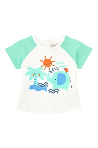 T-shirt en Short Tropical Summer - Groen