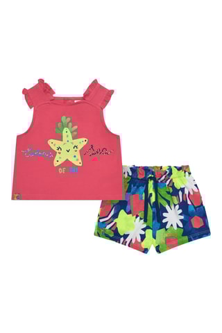 Hemd en Short Color The Sea - Roze