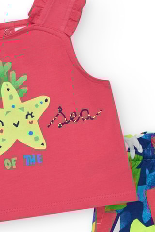 Hemd en Short Color The Sea - Roze