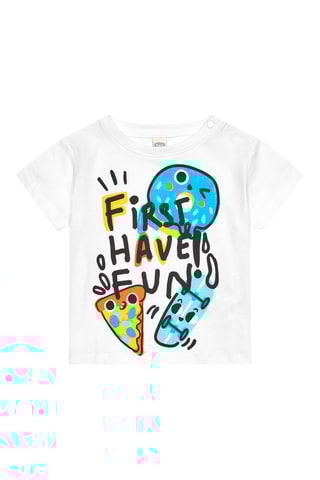 T-shirt en Bermuda First have fun - Zwart