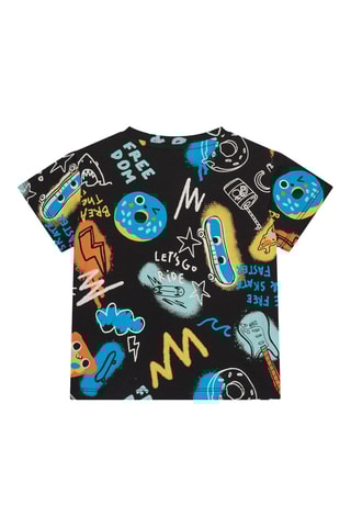 T-shirt en Bermuda First have fun - Blauw