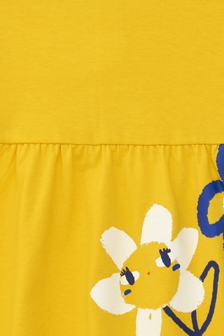 Jurk Hey buddies - Geel