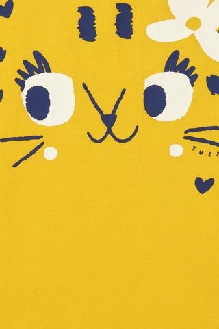 T-shirt Hey buddie - Geel