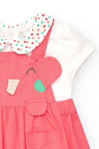 T-shirt en Tuinrok Tropical Summer - Wit