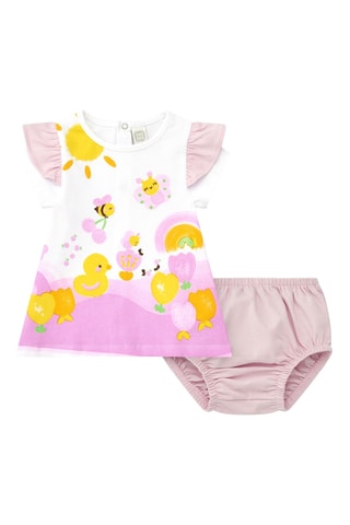 Jurk en Bloomer Berry Sweet - Paars