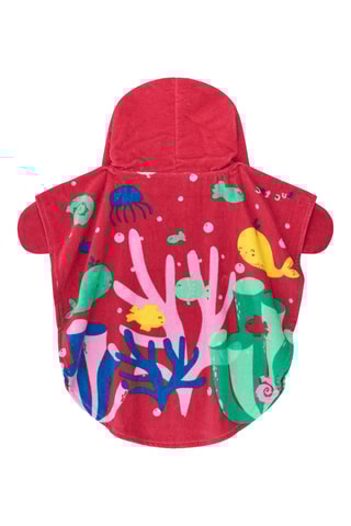 Cape de bain à capuche Under The Sea - Rouge
