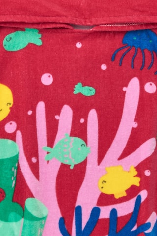 Cape de bain à capuche Under The Sea - Rouge