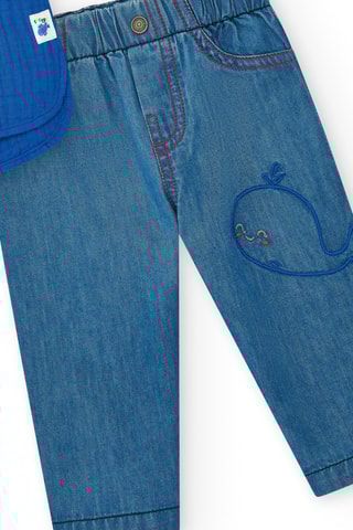 Spijkeroverhemd Under The Sea - Blauw