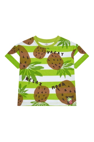 T-shirt Vacay Feelings - Lichtgroen