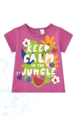 T-shirt Vacay Feelings - Paars