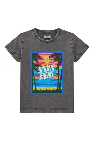 T-shirt Surf and fun - Grijs