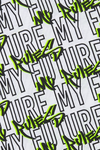 T-shirt My future My rules - Wit