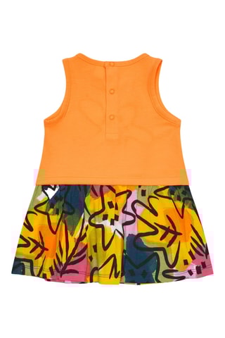 Jurk Trompe-l’œil Say Cheese - Oranje