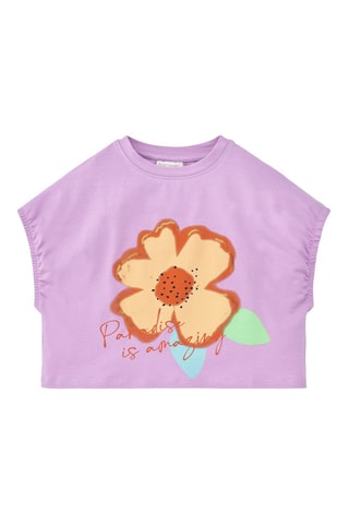 T-shirt Paradise Beach - Paars