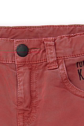 Spijkerbermuda Race Car - Rood