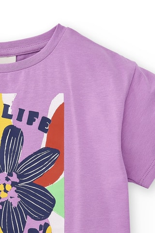 T-shirt Rockin the Jungle - Paars