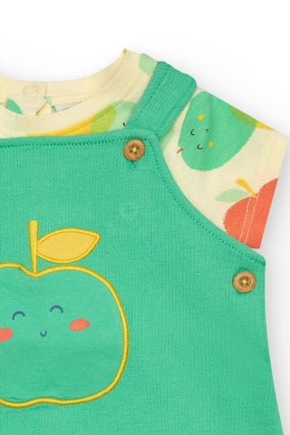 T-shirt en Tuinbroek Healthy Apple - Groen