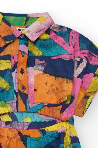 Linnen Jurk Sun Lover - Rood