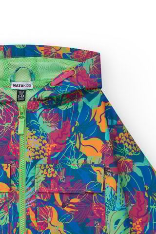 Regenjas met Capuchon Tropical Vibes - Groen