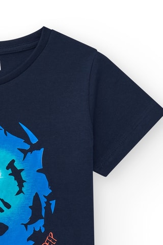 T-shirt Creatures of the deep - Zwart