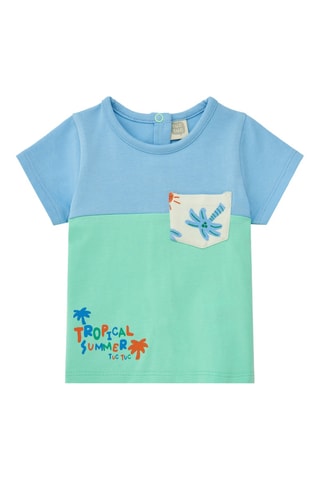 T-shirt en Short Tropical Summer - Groen