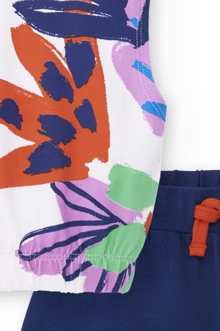 Hemd en Short Rockin the Jungle - Wit