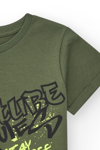 T-shirt My future My rules - Groen