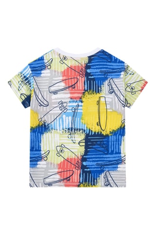 T-shirt Keep on rolling - Blauw