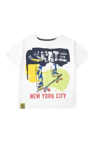 T-shirt Keep on rolling - Wit