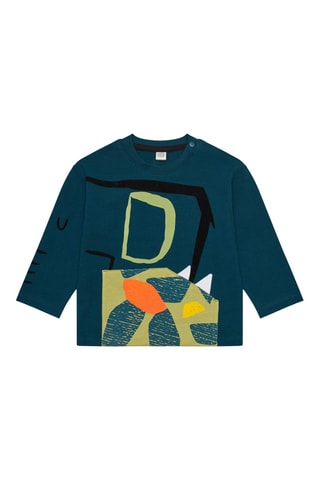 T-shirt Say Cheese - Groen