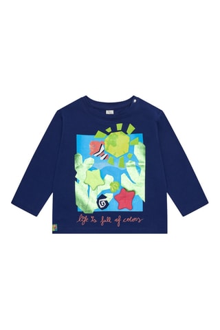 T-shirt Color The Sea - Blauw