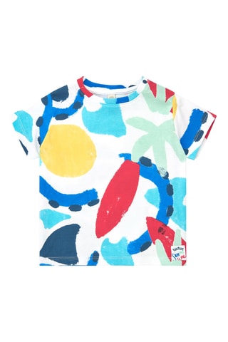T-shirt Beach Squad - Blauw